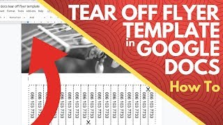 Tear Off Flyer Template Google Docs - How To