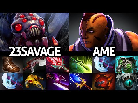 23SAVAGE Broodmother VS AME Anti Mage | Insane Battle of GOD Dota 2