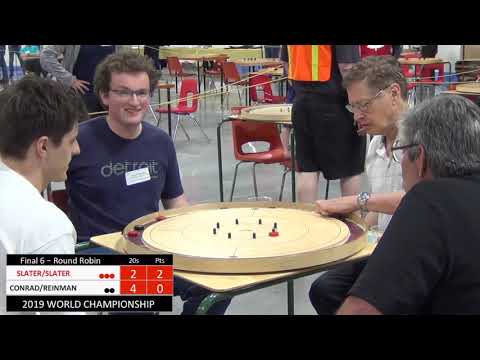 2019 World Crokinole Doubles - Conrad/Reinman v Slater/Slater
