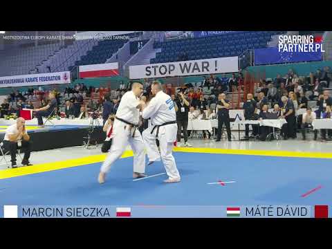 MARCIN SIECZKA vs MÁTÉ DÁVID Men +95Kg European Karate Shinkyokushin Championship Tarnów 2022