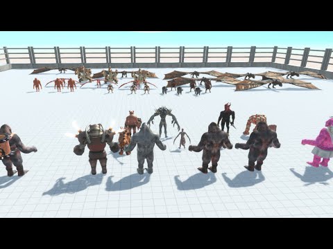 INFERNALS WITH ALL GORO VS 3X FACTION | Animal Revolt Battle Simulator