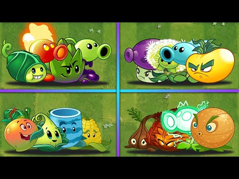 Best 4 Team 4 Plants vs Team Zombies - Who Will Win? - PvZ 2 Team Plants Battlez