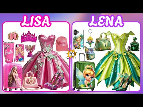 ✨Lisa vs Lena:💕 Magical Makeover Showdown 💫 Barbie or Tinker Bell🧚‍♀️?!