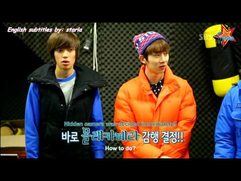 [ENG SUB] Dramatic Blue - The Color of K-POP 121223 (Practice Scene)