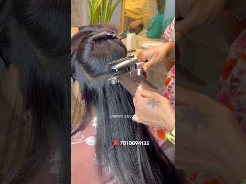 6D Permanent Hair Extensions Chennai - Lammy Salon #hairextensions #chennai