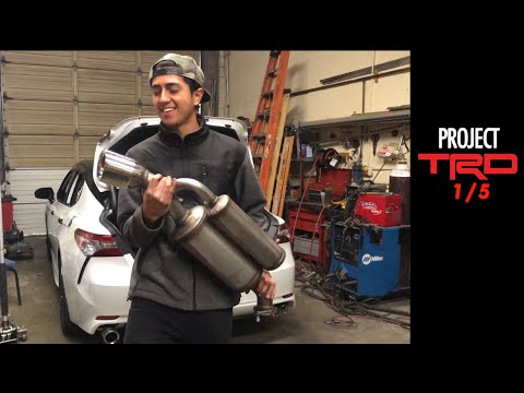 I INSTALLED TRD MUFFLERS !!!! #PROJECTTRD | CAMRY XSE 2018 - 2023