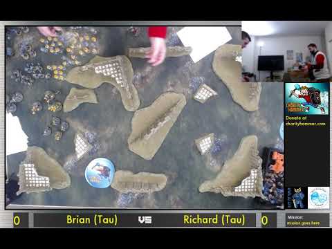 Charity Hammer 2: Game 1: Brian Pullen's Tau vs Richard Siegler's Tau