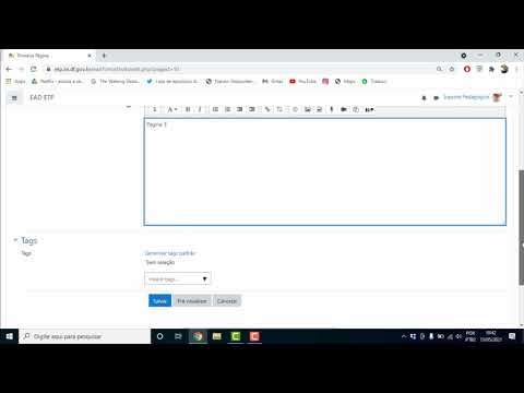Videoaula Recurso Wiki no Moodle