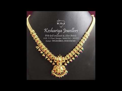 gold new model necklace designs