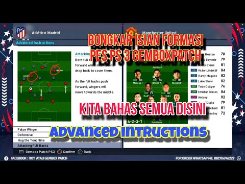 DISASSEMBLE FORMATION ❗❗❗ WE OPEN FORMATION FILLING || PES PS 3 GEMBOXPATCH @RICKYRAYY