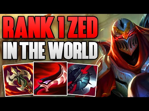 RANK 1 ZED IN THE WORLD CARRIES IN KOREAN CHALLENGER! | CHALLENGER ZED MID GAMEPLAY | Patch 13.13