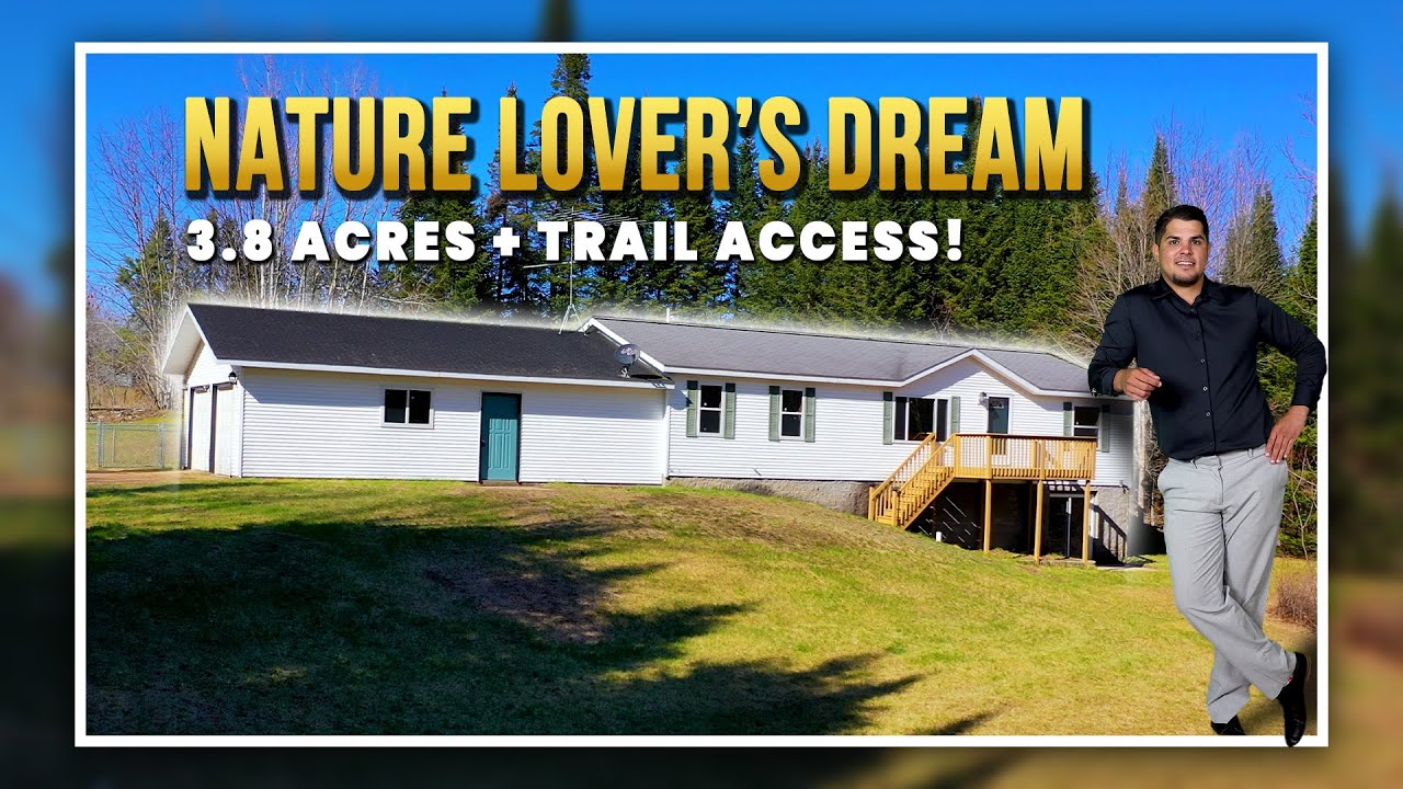 Secluded 3-Bed Home on 3.8 Acres with Walkout Basement & Ice Age Trail Access!