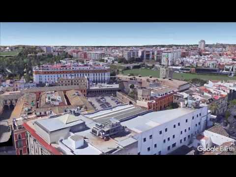 Passeios turísticos de Sevilha em 3D - voo sobre a cidade no Google Earth
