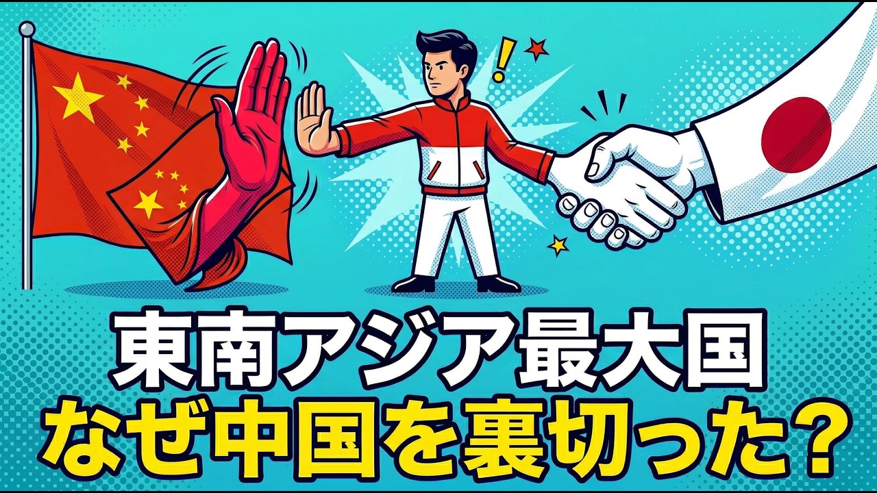 【図でわかる】中国より日本を信頼する…インドネシアの予想外の決断に中国が涙目状態！