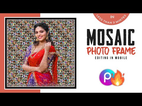 Mosaic Photo Effect Editing In PicsArt || Photos Editing Tutorials In Telugu || Tech Service Telugu