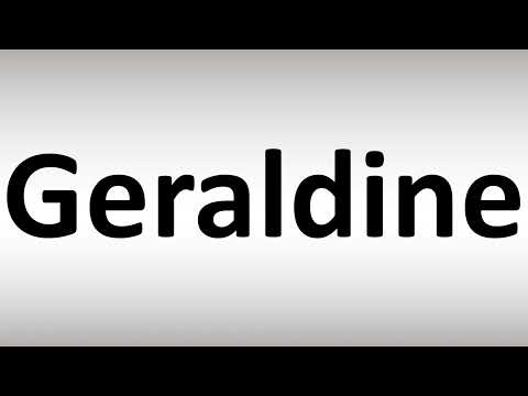 How to Pronounce Geraldine