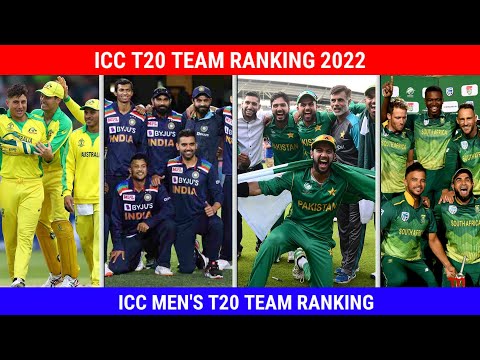 Top 5 Latest Team ICC T20 Ranking 2022 | ICC Men's Team Ranking #shorts #icc #ytshorts