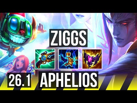 ZIGGS & Leona vs APHELIOS & Rakan (ADC) | Good KDA: 8/1/17 | KR Challenger | 26.1