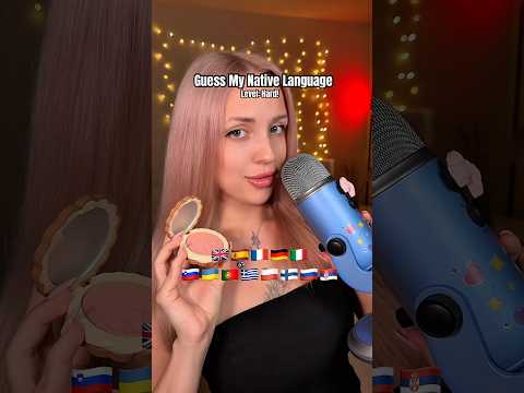 Guess My Native Language: hard level 🔥 #asmr #whispering #asmrvideo #shortsasmr