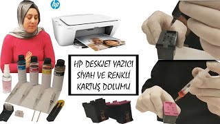 HP Renkli ve Siyah Kartuş Dolum Seti // Renkli ve Siyah Kartuş Dolum Nasıl Yapılır