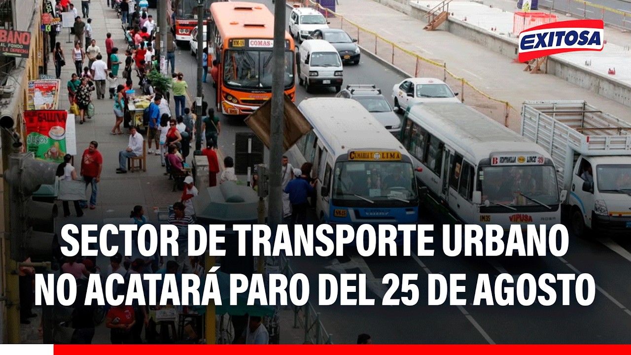 🔴🔵 Sector de Transporte Urbano no acatará paro del 25 de agosto tras diálogo con el Gobierno