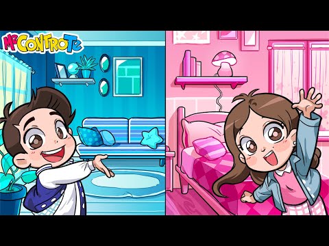 CASA ROSA vs CASA AZZURRA! 1 COLORE CHALLENGE!!