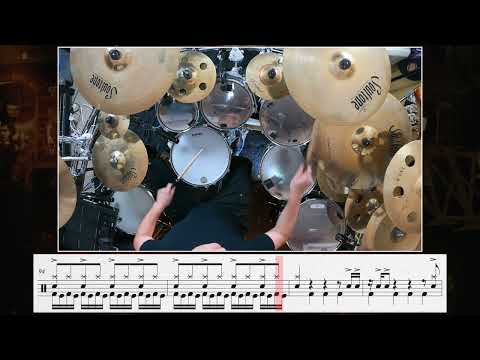 The Dance of Eternity Drum Cover w/ transcription (Dream Theater)