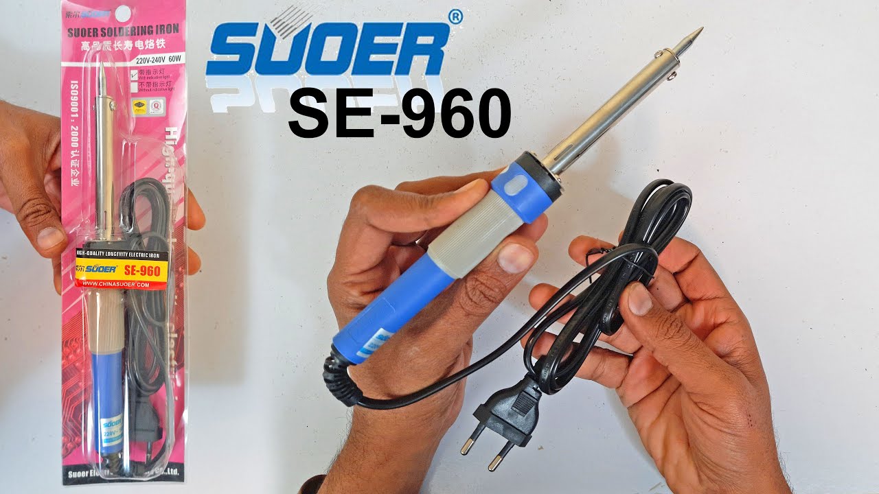 Suoer Soldering Iron SE-960 60W review Best and affordable for mobile phone repairing