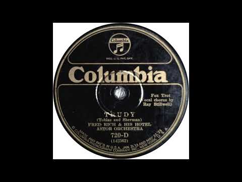 Trudy - Fred Rich and His Hotel Astor Orchestra - 1926 - HQ Sound