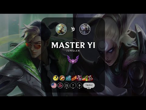 Master Yi Jungle vs Diana - NA Master Patch 12.21