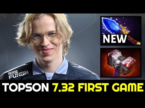 T1.TOPSON 7.32 New Patch First Game — Mid Brewmaster Scepter Build Dota 2