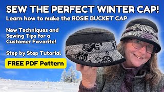 The perfect Winter Bucket CAP - Free pattern and step by step tutorial. New techniques.