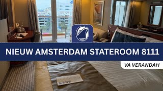 Stateroom 8111: Verandah Deck 8