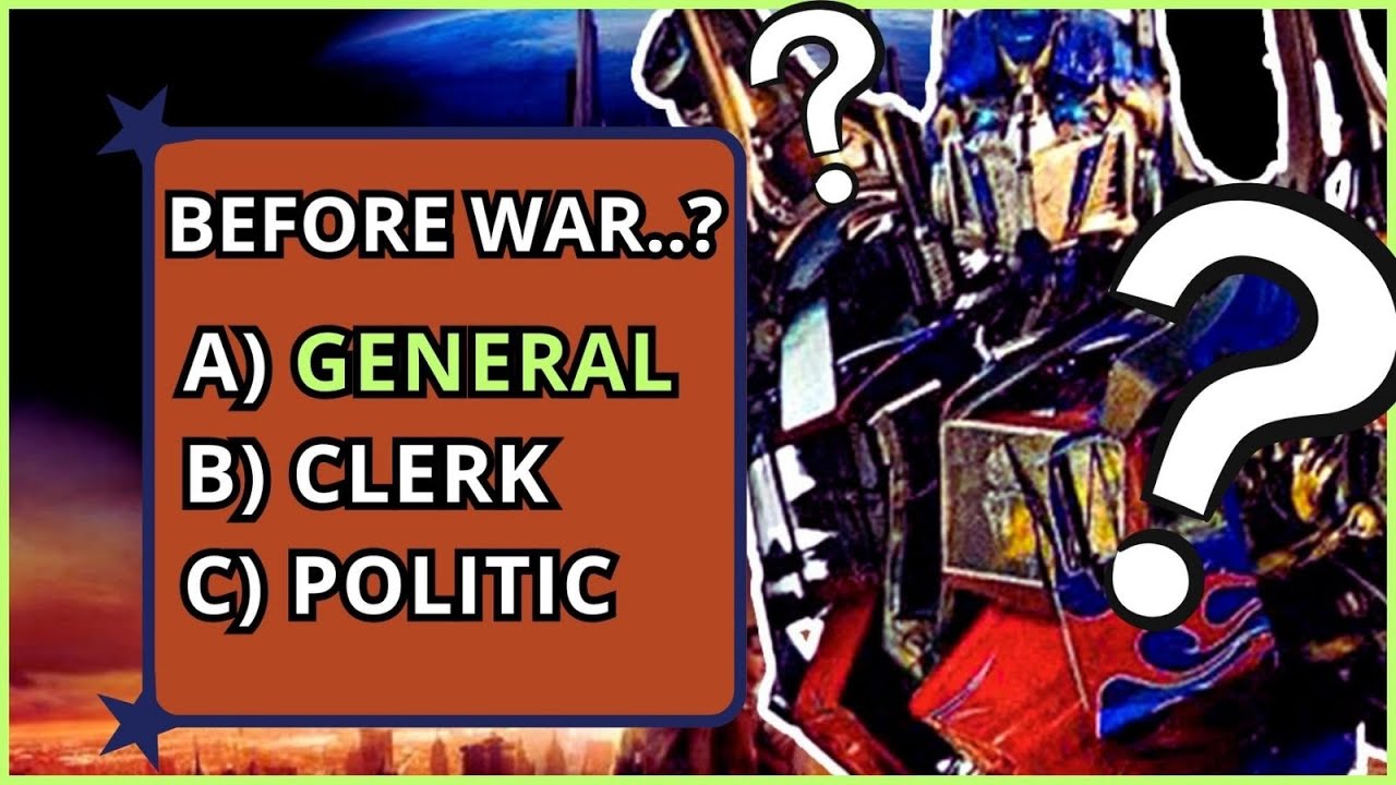 Transformers Movie Quiz ! 80% Can't Answer All !