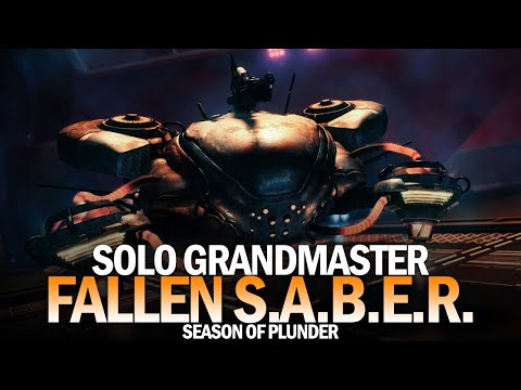 Solo Grandmaster Nightfall Fallen SABER [Destiny 2 Season of Plunder]