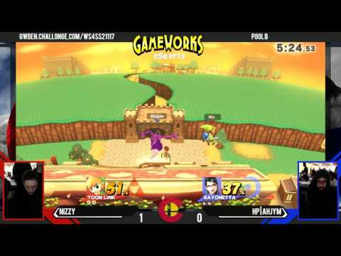 Nizzy (Toon Link) Vs. HP | Ahjym (Bayonetta) - Pool B