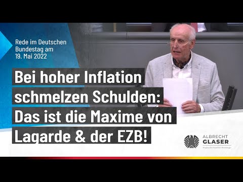 Bei hoher Inflation schmelzen Schulden: Das ist die Maxime von Lagarde & der EZB!