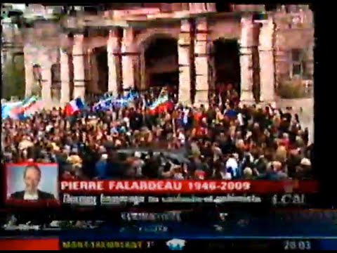 Les nouvelles LCN - Funérailles de Nelly Arcan et Pierre Falardeau (2009)