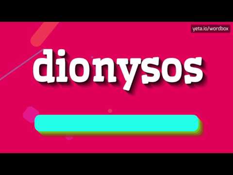 DIONYSOS - HOW TO PRONOUNCE IT!?