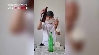 Balancing wines bottles static chakra like amazing art | #balance #balancing #rockbalancing