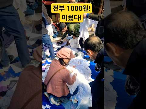 전부 1000원! 미쳤다! 막주워 담네! #폭락 #세일 #할인 #의상 #옷 #의류
