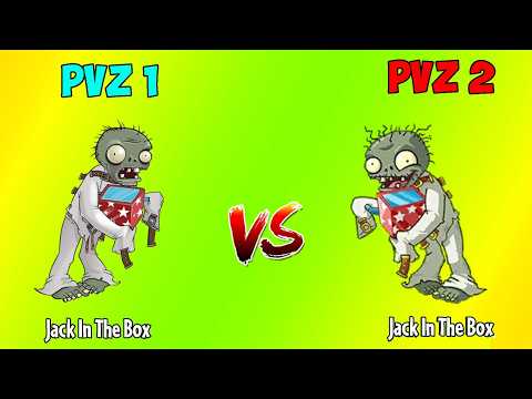 The Difference of All Zombies in PVZ 1 vs PVZ 2 Battlez - Which Version Will Win?