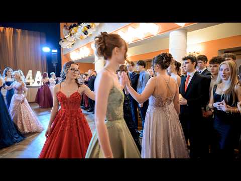 Maturitní ples 4.A Leden 2026 | Předtančení a šerpování | Gymnázium Jevíčko