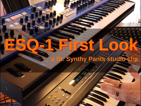 Ensoniq ESQ 1 First Look | Synth Discussion | Live Studio Performance