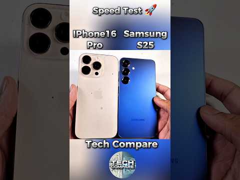 IPhone 16 Pro Vs Samsung S25 Speed Test 🚀 #shorts #speedtest #viralvideo #fastestphone