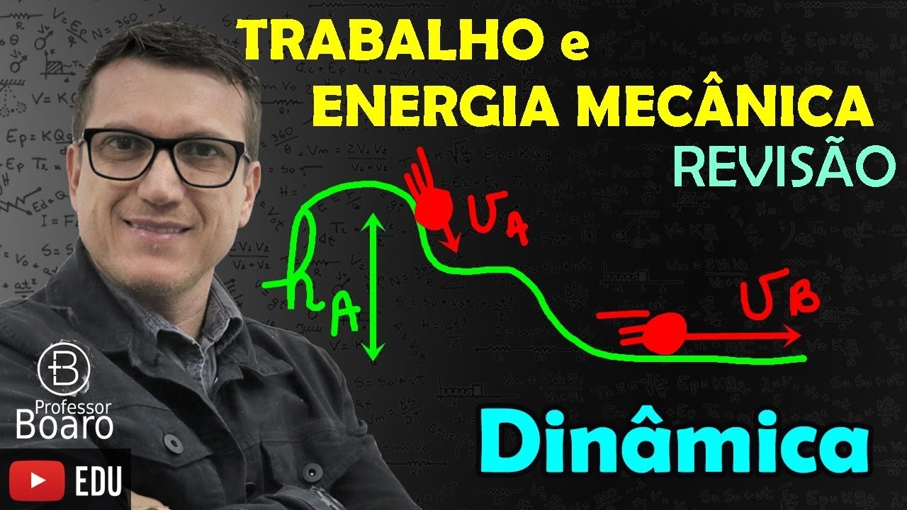 TRABALHO e ENERGIA MECÂNICA - DINÂMICA - (TEORIA + EXERCÍCIOS) -  REVISÃO 5 - AULA 17