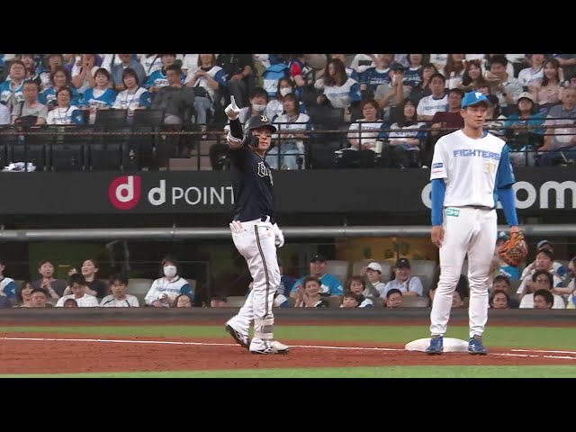 【3回表】本日2本目のタイムリー!! バファローズ・西野真弘 センターへのタイムリーを放つ!! 2025年7月11日 北海道日本ハムファイターズ 対 オリックス・バファローズ