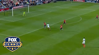 Watch Man United's Marcus Rashford score a hat trick in his England U-21 debut by FOX Soccer