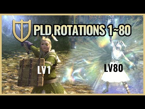 FFXIV | All PALADIN offensive Rotations Lv1~80 | Munbalance