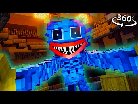 Minecraft VR - Can You ESCAPE POPPY'S PLAYTIME in Minecraft VR 360!